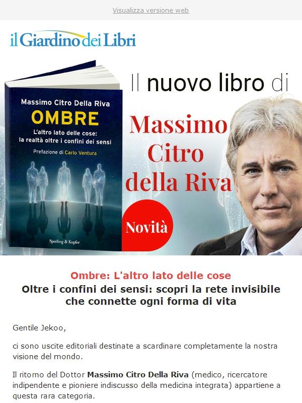 🧬 È uscito il nuovo capolavoro di Massimo Citro Della Riva