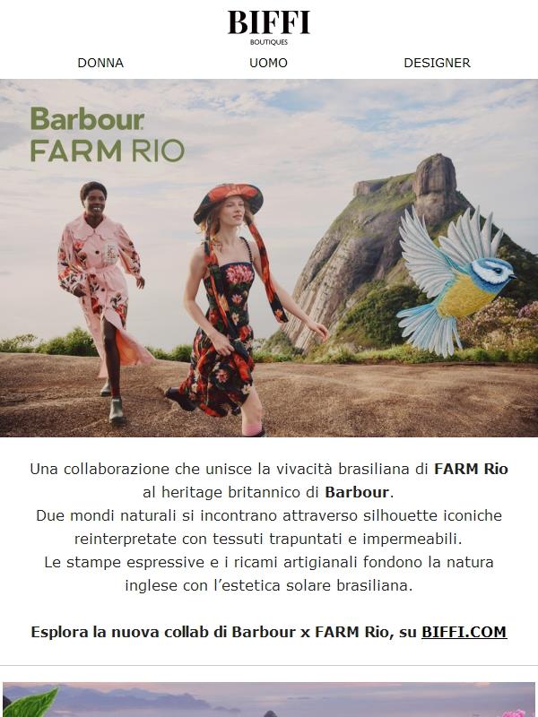 NEW IN: Scopri la nuova collezione Barbour x FARM Rio!