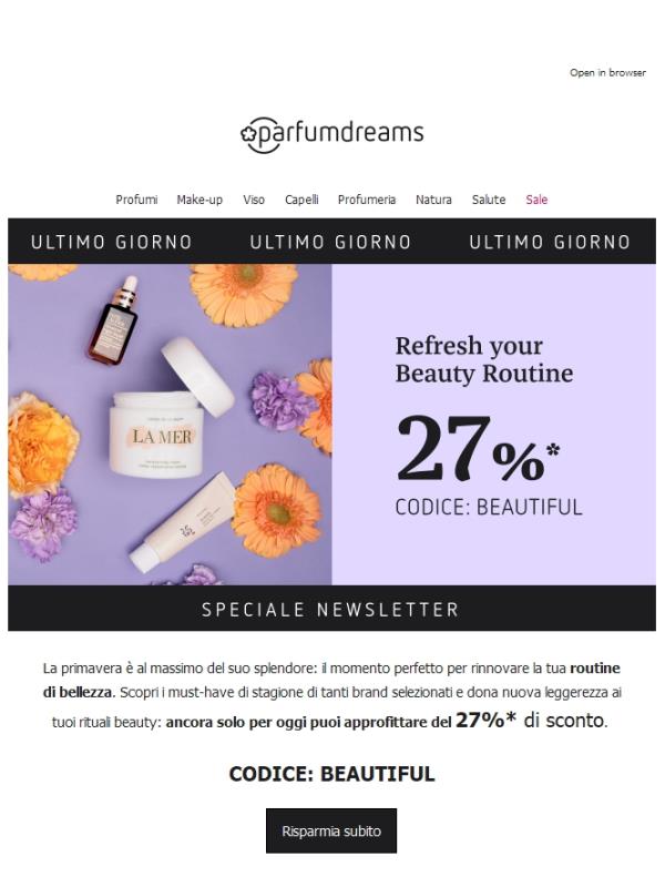 Solo ancora per oggi ⏳ 27% di sconto