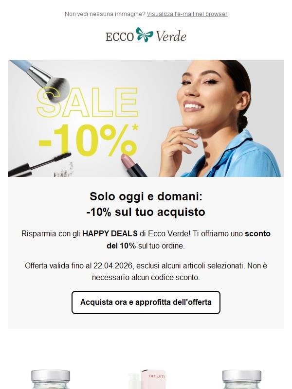 Acquista ora e approfitta degli sconti!