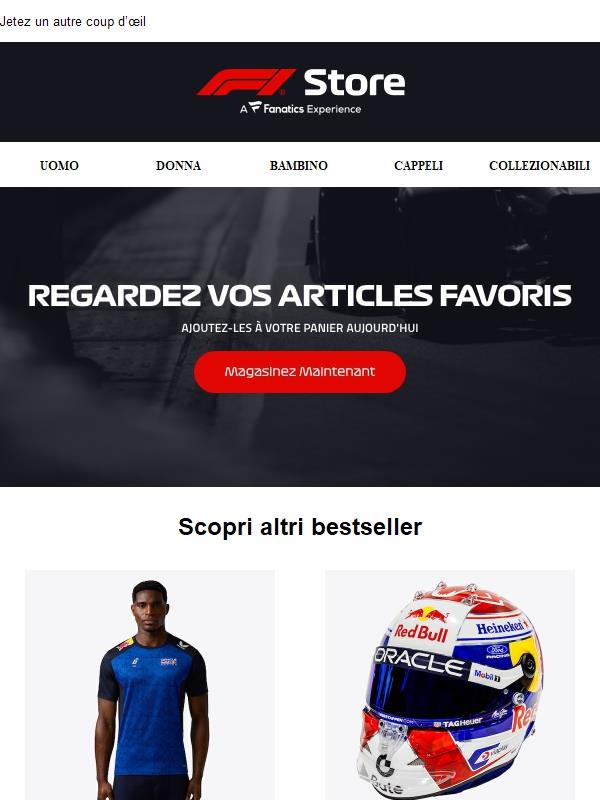 Tous vos articles favoris sont ici