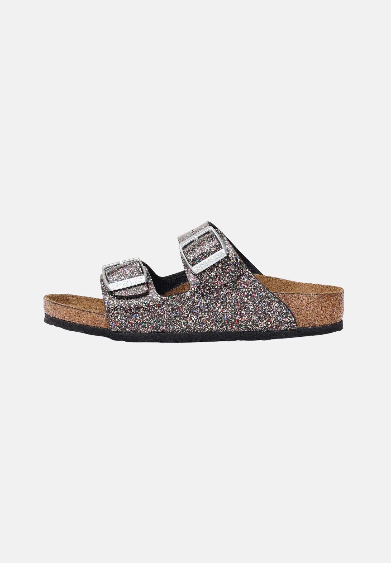 Image of BIRKENSTOCK Ciabatte Arizona nere da bambina con strass
