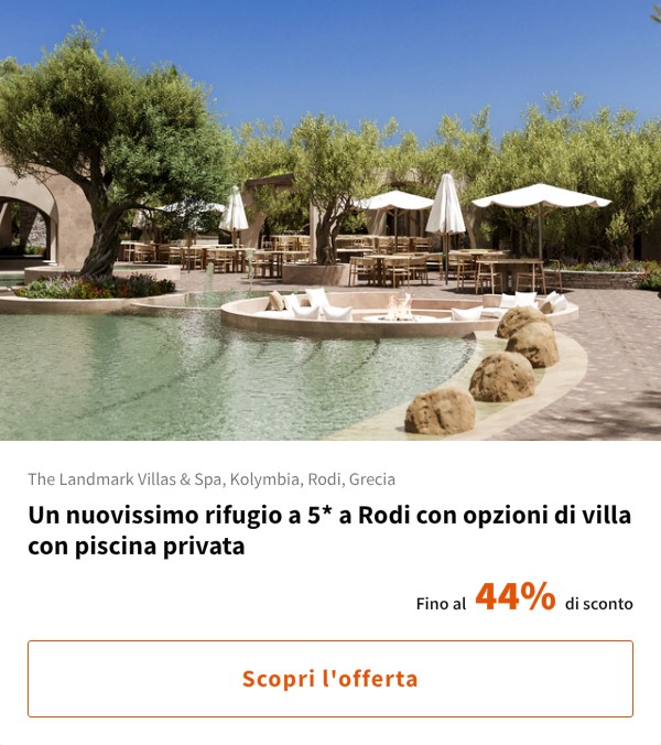 Un nuovissimo rifugio a 5* a Rodi con opzioni di villa con piscina privata