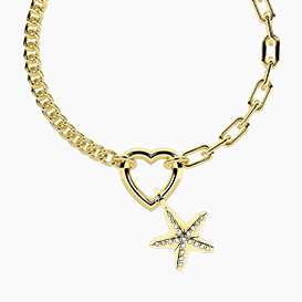 Bracciale DUETTO   con ciondolo STARFISH