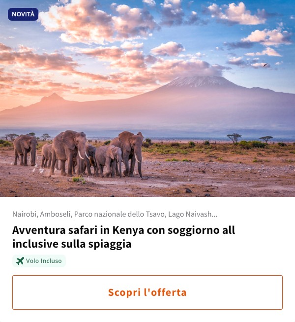 Avventura safari in Kenya con soggiorno all inclusive sulla spiaggia