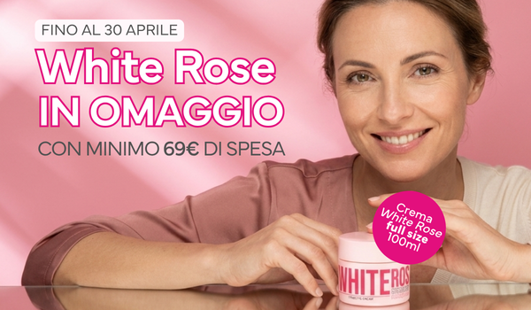 White rose in omaggio con spesa min 69 euro