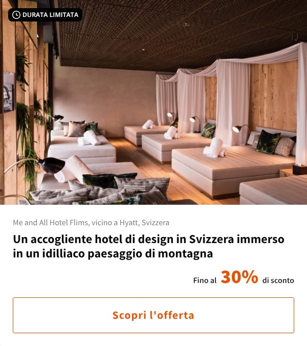 Un accogliente hotel di design in Svizzera immerso in un idilliaco paesaggio di montagna