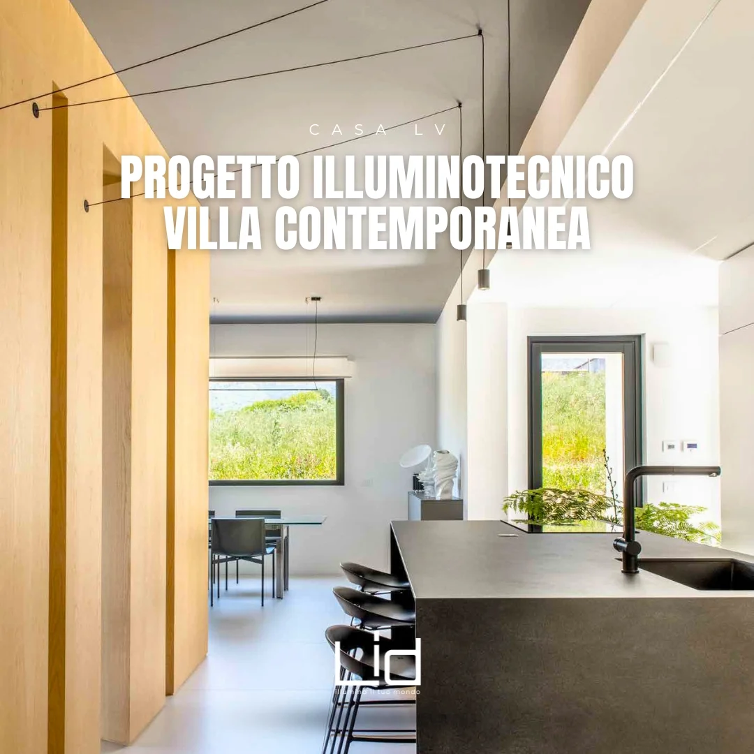 progettazione illuminotecnica villa contemporanea