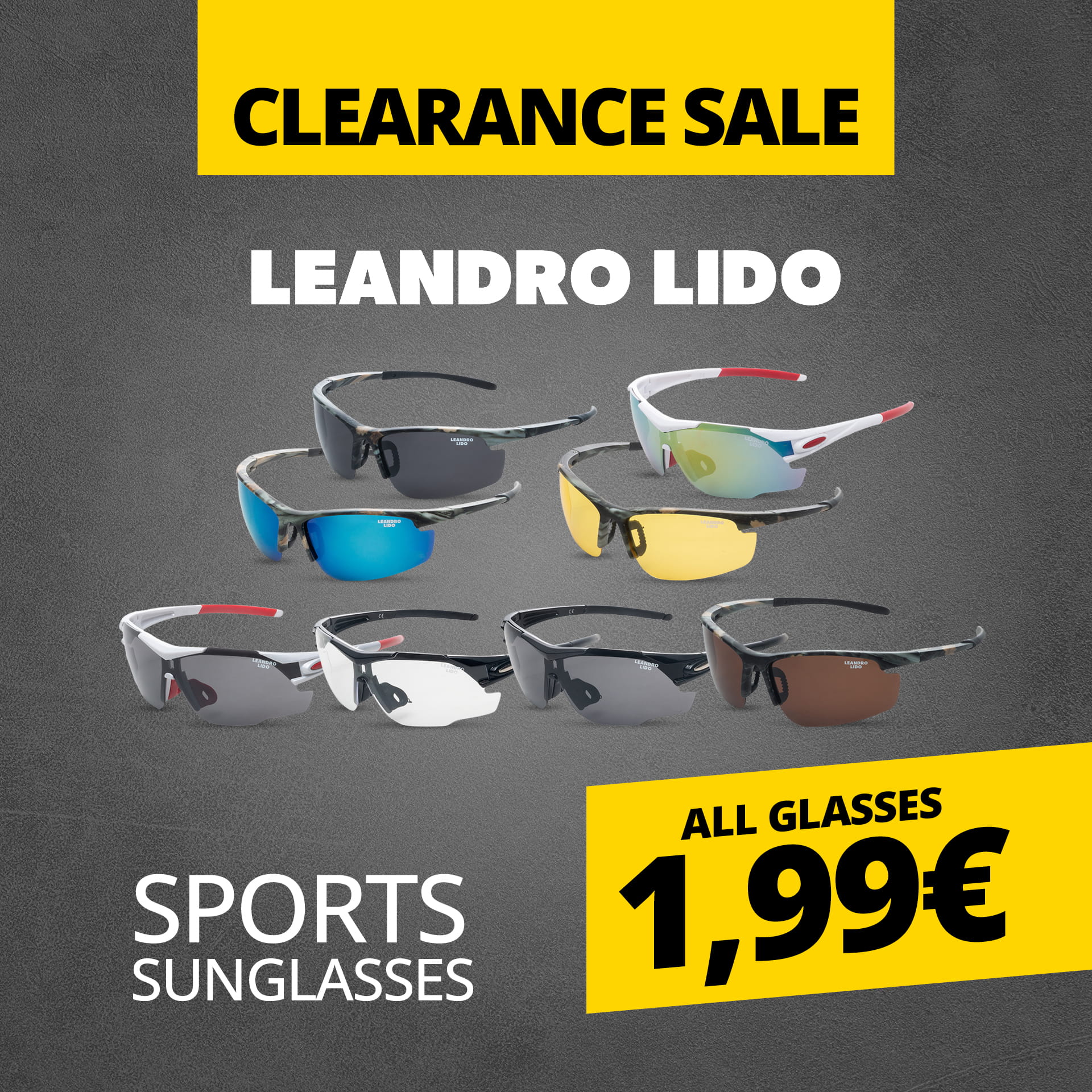 LEANDRO LIDO Challenger One Occhiali da sole sportivi nero