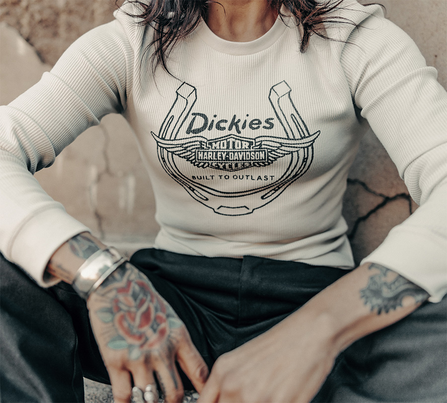 DICKIES<sup>&reg;</sup> X H-D<sup>&reg;</sup> LONG SLEEVE TERMICA WINGED HORSESHOE