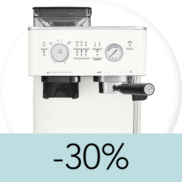 Semi automatic espresso machine with burr grinder