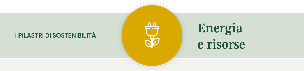 I Pilastri di Sostenibilità - Energia e risorse