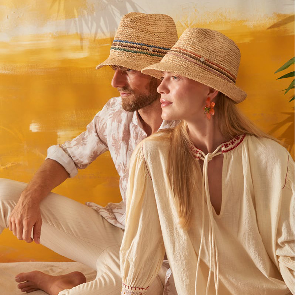 Image of CAPPELLO TRILBY IN RAFFIA 0936 UNISEX HAT YOU