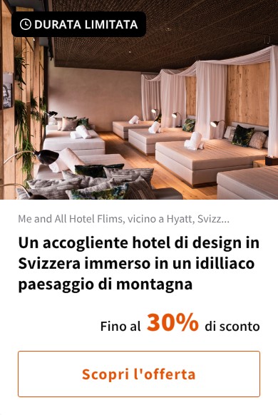 Un accogliente hotel di design in Svizzera immerso in un idilliaco paesaggio di montagna