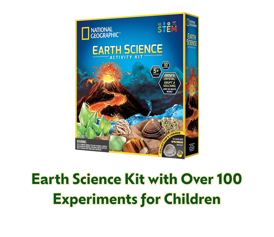 Earth Science Kit with Over 100 Experiments for Children