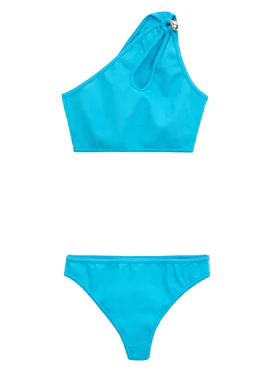 Bikini due Pezzi in Blu Turchese Bottega Veneta