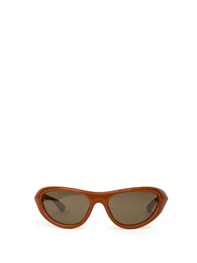 Occhiali da Sole in Acetato Marrone Bottega Veneta