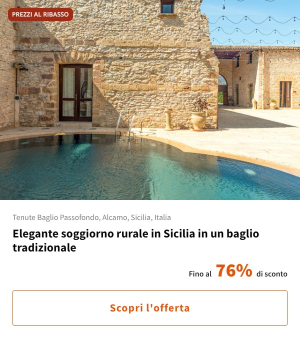 Elegante soggiorno rurale in Sicilia in un baglio tradizionale