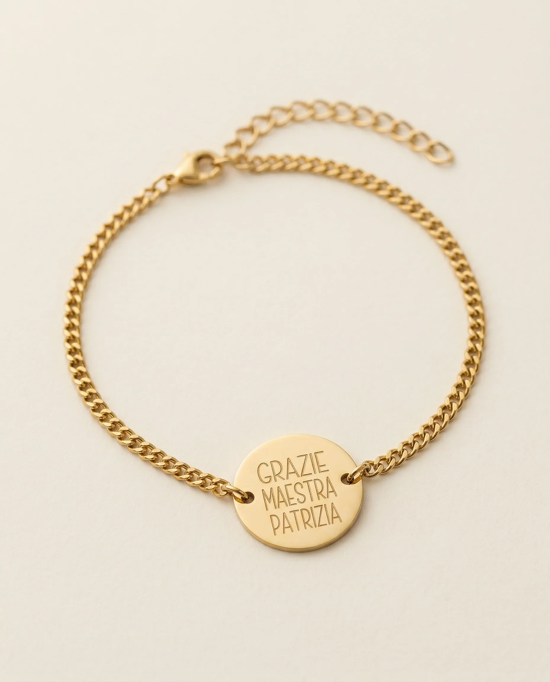 Image of Bracciale Catena Personalizzato Maestra - Infants
