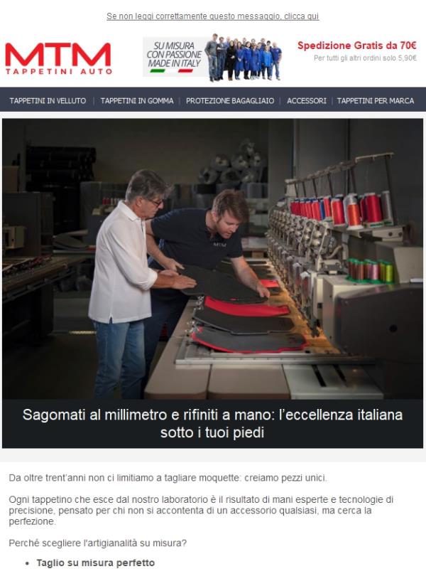 🚗 Sagomati al millimetro e rifiniti a mano: l’eccellenza italiana sotto i tuoi piedi