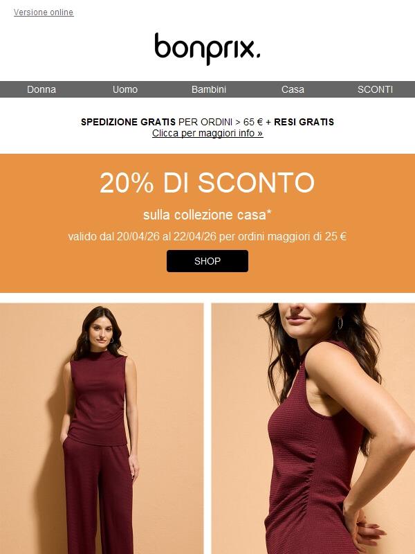 Ultima possibilità: -20% sugli articoli per la casa 💕