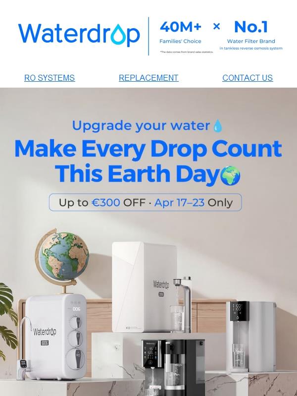 Acqua pura per un pianeta più sano 🌍