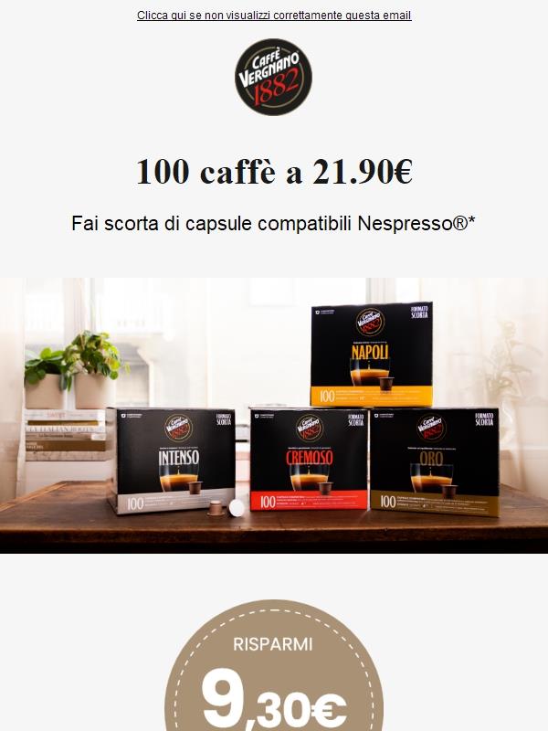 🌻 100 Caffè a 21,90€ ☕