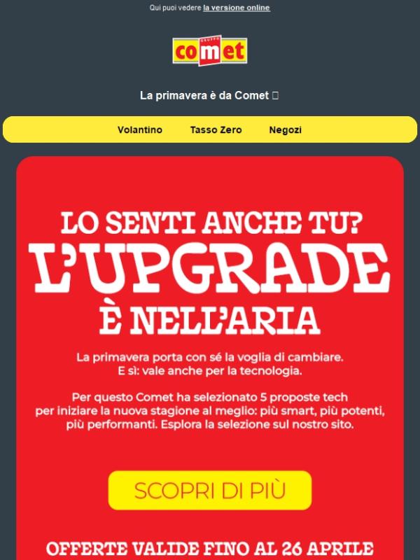 L'UPGRADE È NELL'ARIA 🚀