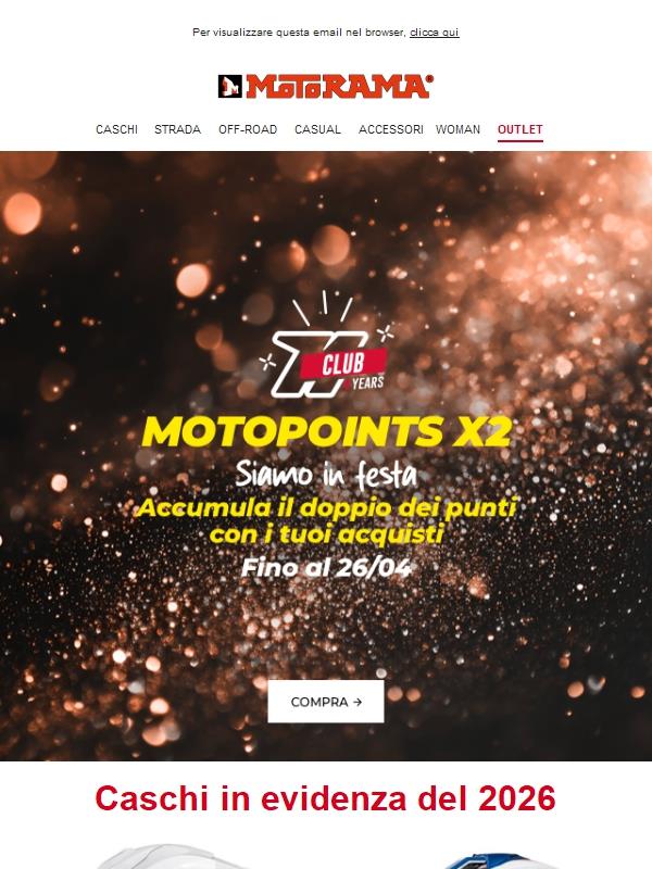 Motopoints x2: questa settimana valgono il doppio! 🤑