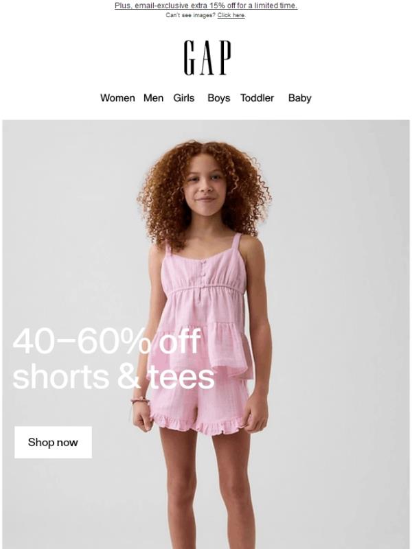 Outfits for your next vacation are 40–60% off