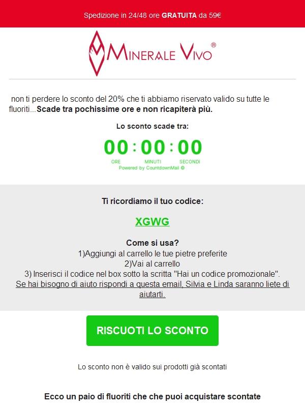 Ultime 24 ore per il tuo sconto ⏱