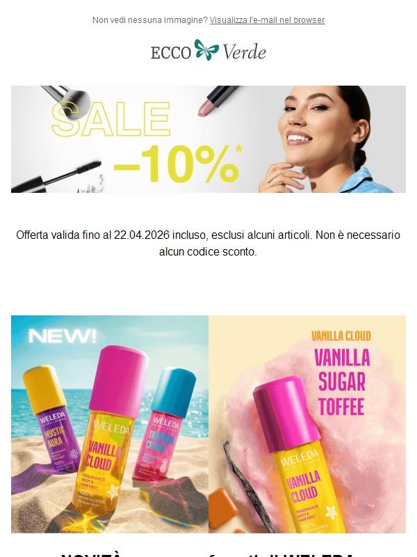 NOVITÀ: spray profumati di WELEDA