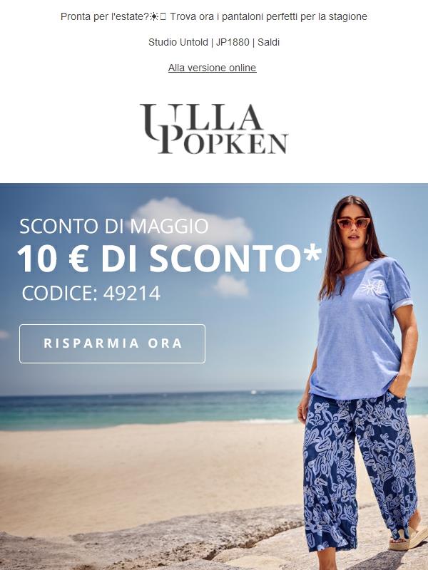 Psst... il tuo sconto di 10 € di maggio ti aspetta! ✨