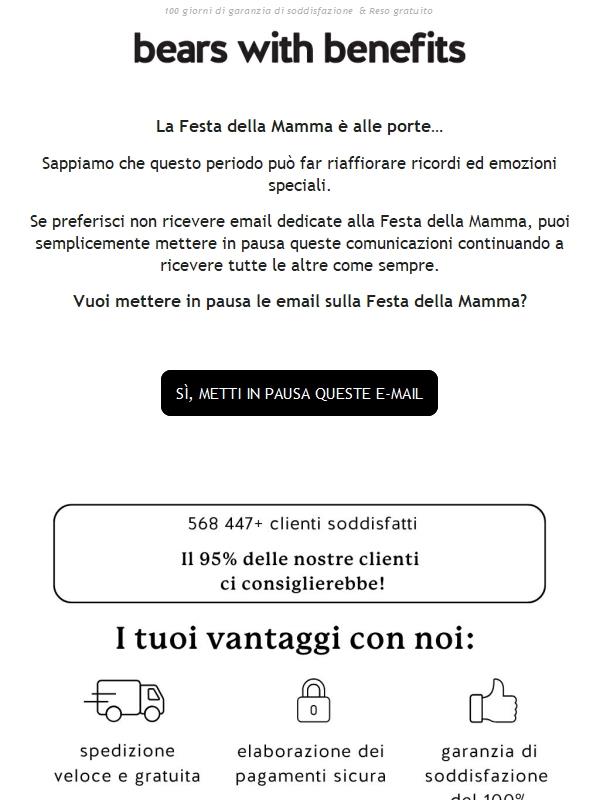Vuoi ricevere offerte per la festa della mamma? 💐