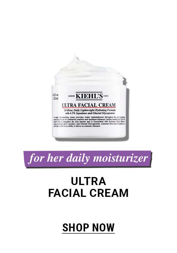 for her daily moisturizer