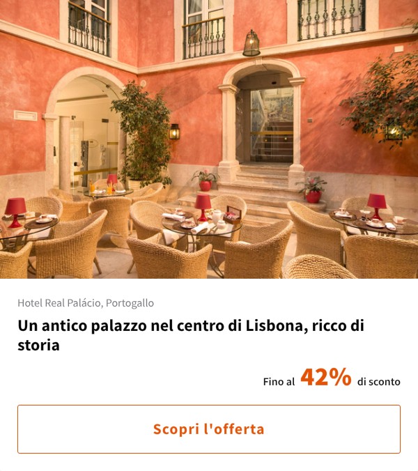 Un antico palazzo nel centro di Lisbona, ricco di storia