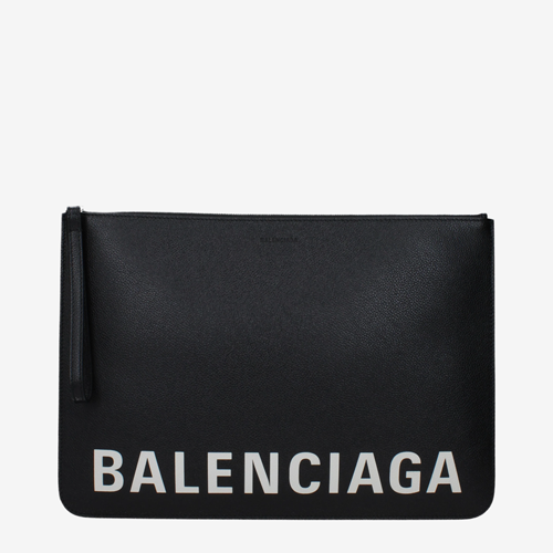 Balenciaga Clutches Men Leather Black