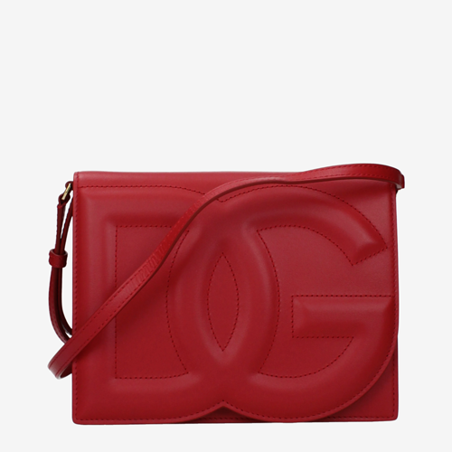 Dolce&Gabbana Crossbody Bags Women Leather Red