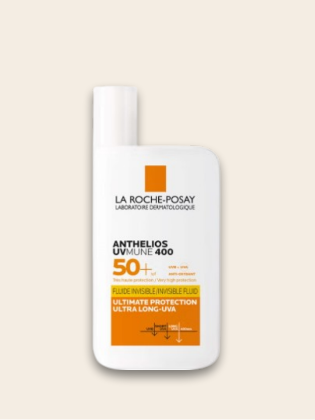 Crème solaire fluide invisible UVMune 400 Anthelios SPF 50+ La Roche-Posay 50 ml