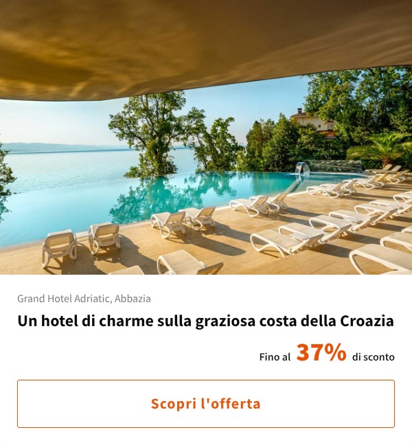 Un hotel di charme sulla graziosa costa della Croazia