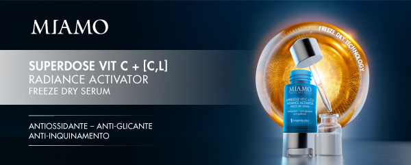 Scopri il nuovo siero Superdose Vit C + C,L di Miamo