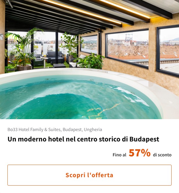 Un moderno hotel nel centro storico di Budapest