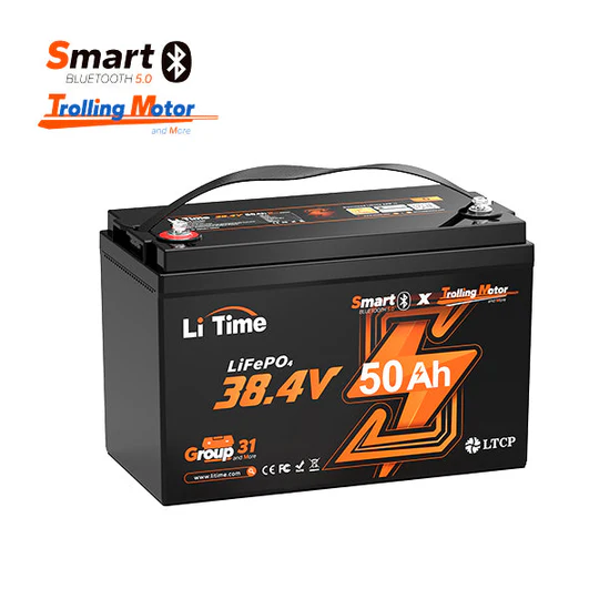 ⚡Più Venduto⚡LiTime 36V 50Ah Bluetooth Batterie al litio Gruppo 31 Barca Motore Elettrico