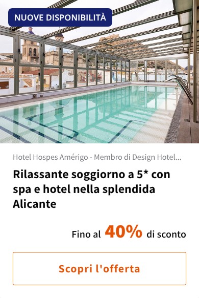 Rilassante soggiorno a 5* con spa e hotel nella splendida Alicante