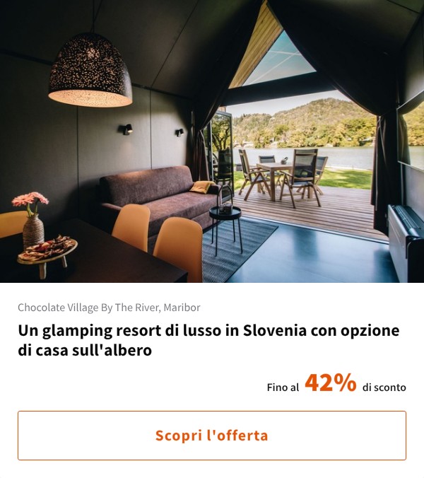 Un glamping resort di lusso in Slovenia con opzione di casa sull'albero