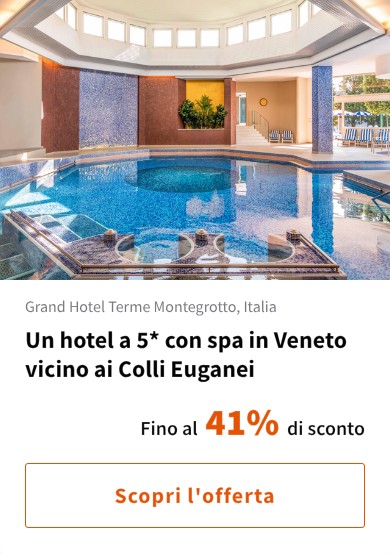 Un hotel a 5* con spa in Veneto vicino ai Colli Euganei
