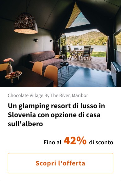 Un glamping resort di lusso in Slovenia con opzione di casa sull'albero