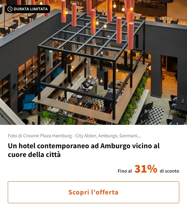 Un hotel contemporaneo ad Amburgo vicino al cuore della città