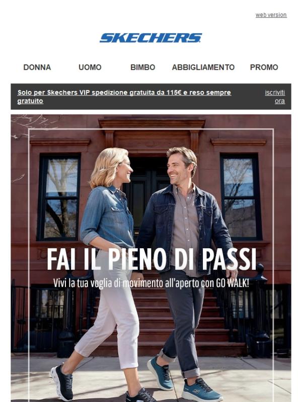 Dai slancio ai tuoi passi con Skechers GO WALK