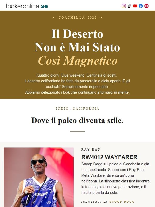 Quelli visti sul palco. Ora tuoi 🌵